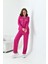 Bayan Çizgili Ikili Takım Fuşya 2