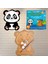 Ahşap Panda Boyama Seti Yapboz Akrilik Boya Fırça Sanat Hobi Set Eğitici Boyama Oyuncak 1