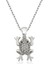 Gümüş Kurbağa Bayan Kolye 1