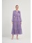 Kadın Organze Elbise Lila 3