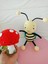 3'lü Amigurumi Oyun Arkadaşları (Mantar, Ördek, Arı) 7