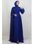 Karanfil Pelerinli Elbise Gece Mavi 2