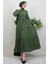 Evren Düğmeli Elbise Haki 2