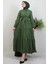 Evren Düğmeli Elbise Haki 3