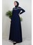 Nisan Taşlı Elbise Lacivert 3