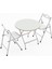 Beyaz Katlanır Masa ve 2 Sandalye Seti, Pratik ve Şık Tasarım 4