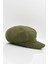 Haki Bayan Şapka Kadın Kasket Yün Flat Cap 2
