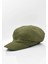 Haki Bayan Şapka Kadın Kasket Yün Flat Cap 3