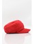 Kırmızı Bayan Şapka Kadın Kasket Yün Flat Cap 5