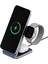 Magtrio Plus 3in1 Katlanabilir 15W Telefon Saat Airpods Masaüstü Hızlı Şarj Standı 3