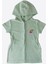 Organik Premium Kız Havlu Plaj Elbisesi Yeşil 2