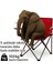 2'li Katlanır Kamp Sandalyesi ve Masa Seti, Kırmızı/sarı, Hafif ve Pratik 5