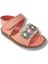 Şirinbebe 1646-20 Tek Bant Çiçekli Kız Çocuk Sandalet 21-25 1