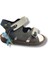 Şirinbebe 1654-20 Çift Cırt Tokalı Erkek Çocuk Sandalet Füme Gri 21-25 2