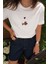 Kalp Nakışlı Oversize Tshirt 3