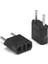 2 Adet 2 Pin Ab 2 Yuvarlak Pin Priz Girişi Ab Tak Adaptörü Ac 110V-250V 10A Seyahat Fişi Dönüştürücü Güç Adaptörleri 220V Fiş Çevirici Siyah Priz 1