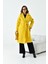 Ftz Women Kadın Geniş Yaka Kaban Sarı 5