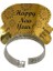 Altın Happy New Year Karton Taç 6lı 1