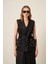 Kadın File Detay Takım Siyah 3