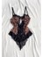 Leopar Dantel Detaylı Bodysuit 1