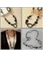 Offıce Necklace Günlük Giyim Boho Tarzı Reçine Taşlı Siyah Uzun Ofis Kolye 5