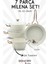 Milena 7 Parça Granit (18-22-26)Cm Tencere & 26CM Tava Set 4