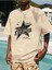 Stars Baskılı Oversize Erkek T-Shirt Salaş Boyfirend 1