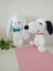 Örgü Kadife Oyun Arkadaşı Oyuncaklar Snoopy ve Tavşan 1