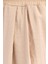 Bej-Beli Lastikli Palazzo Modal Pantolon 4