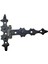Antika Tarz Dekoratif Pirinç Yıldız Kuyruklu Menteşe - 85X110 Mm, Oksit 1