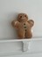 Çocuk Sevimli Kurabiye Adam Oyun Arkadaşı Peluş Yastık Kahverengi 27 cm 2