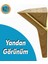 Mobilya Oturma Grubu Kanepe Sehpa Ünite Koltuk Ayağı Baza Ayakları 16 cm Açık Ceviz Gold 4