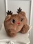 Çocuk Sevimli Geyik Oyun&uyku Arkadaşı Peluş Yastık Kahverengi 25 cm 1