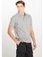 Erkek Regular Fit Pamuklu Gri Polo Yaka T-Shirt - L2510551035 2