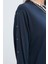 Indigo-Taş Detaylı Likralı Sweat 4