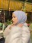 Shawl Kadın Buz Gri Çıtçıtlı Hazır Şal 1
