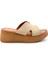 Bej Leather Kadın Terlik K04331126003 1