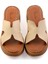 Bej Leather Kadın Terlik K04331126003 2