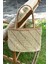 El Örgüsü Hasır Çanta Plaj Çantası 026 BEJ05 4