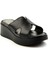 Siyah Leather Kadın Terlik K04331126003 3