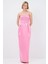 Omuzları Açık Pileli Elbise Pembe 12445076000 3