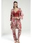 Kadın Yarım Kol Sabahlıklı Ince Askılı Büstiyerli Pijama Takım 4