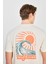 Erkek Relaxed Fit %100 Pamuk Sırt Baskılı Bisiklet Yaka T-Shirt - LM828731543 3