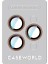 iPhone 16 Pro Karbon Fiber Serisi Anti Reflective Kamera Lens Koruyucu Gold-Kırmızı 2