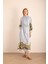 Desenli , Çizgili Cotton Elbise 2