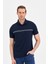 Erkek Polo Yaka, Çift Çizgili ,cepli T-Shirt 2