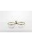 Gold Metalli 2 Bölmeli Cam Çerezlik 25X11X10CM 1