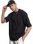Erkek 3'lü Siyah, Beyaz ve Gül Kurusu Basic Düz Baskısız Oversize Salas T-Shirt 4