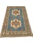 El Dokuma Vintage Milas Halısı 160X255 Turkuaz Mavi Eskitme Halı 1