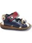 Şirinbebe 1660-20 Çift Cırt Tokalı Erkek Çocuk Sandalet Lacivert Kırmızı 21-25 2
